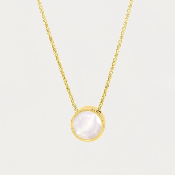NEW DEAN DAVIDSON women's signature knockout pendant necklace in iridescent blus - Picture 1 of 4